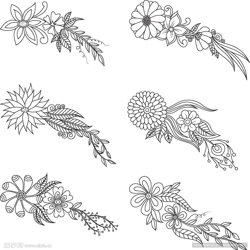 黑白花纹