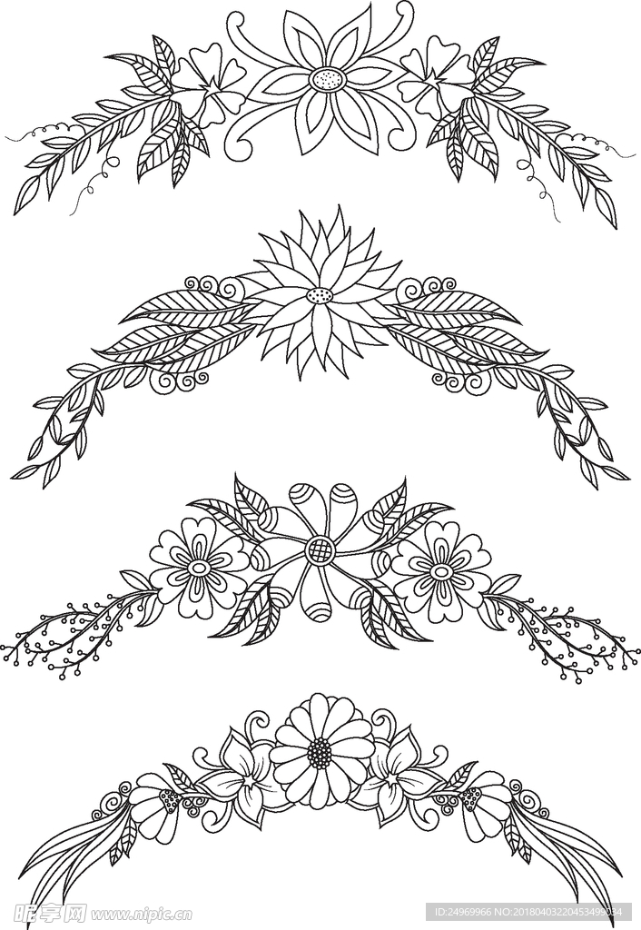 黑白花纹
