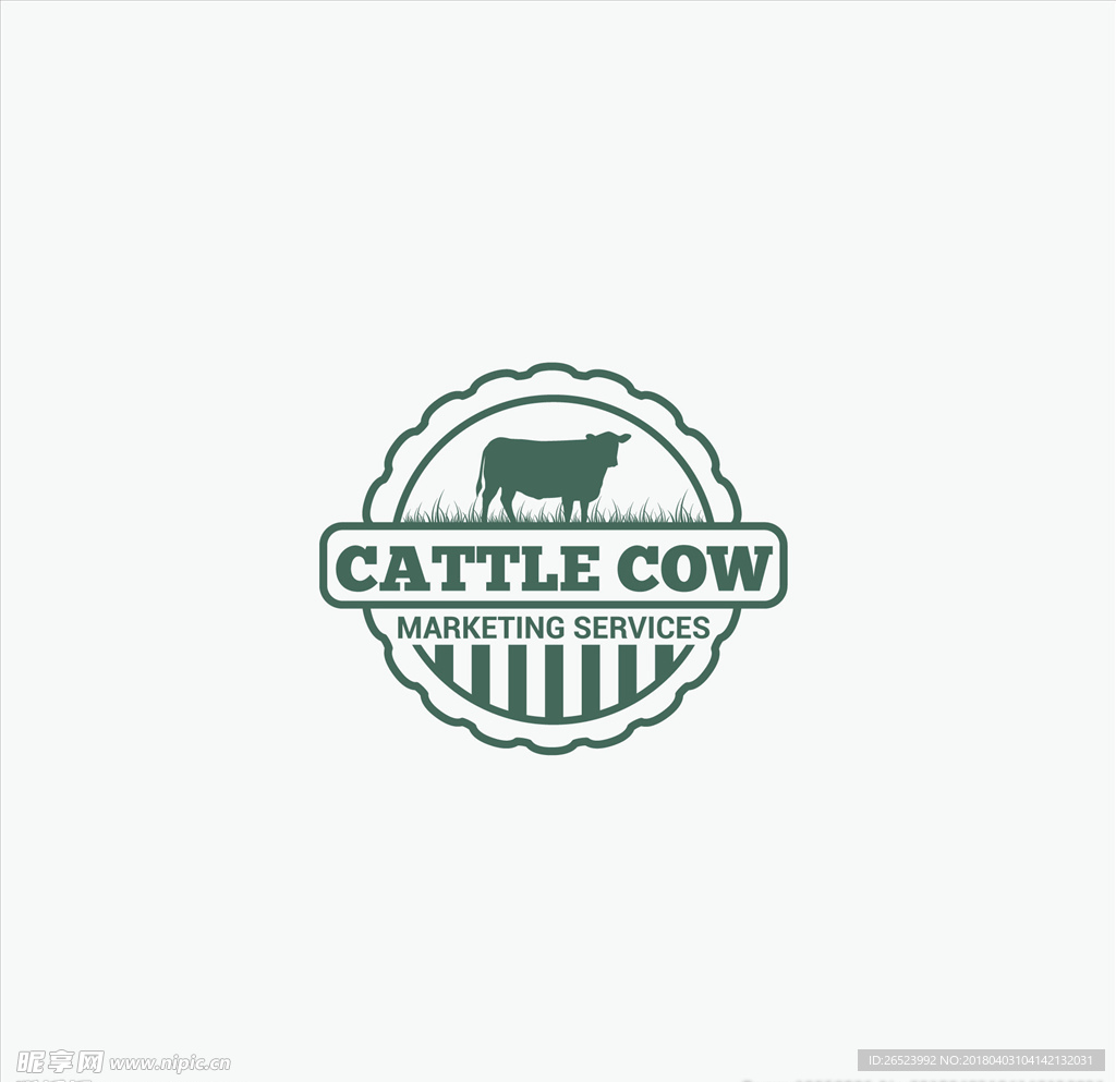 奶牛标志设计图__抽象底纹_底纹边框_设计图库_昵图网nipic.com