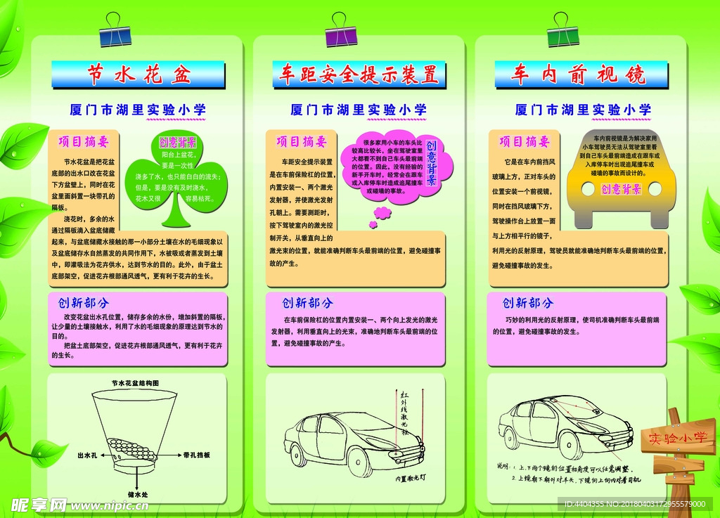 小学生创意发明海报