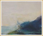现代抽象水彩墨迹小清新装饰画