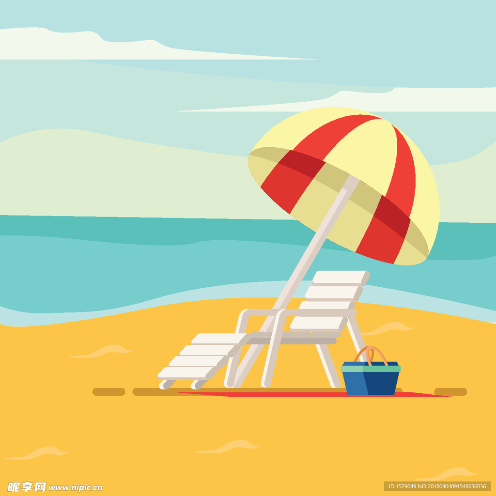 夏天海边风景