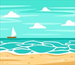 夏天海边风景