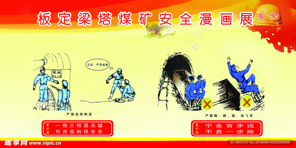 企业安全生产展板