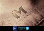logo真皮样机