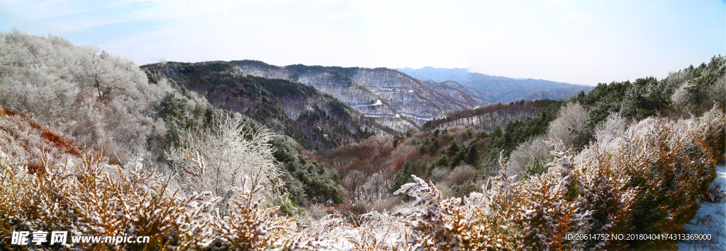 冬日里的大山风光