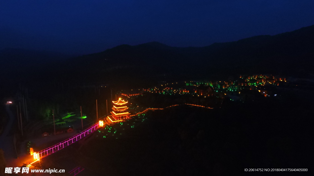 夜色下的城市风景