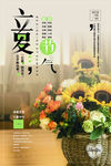 创意清新文艺立夏节气海报