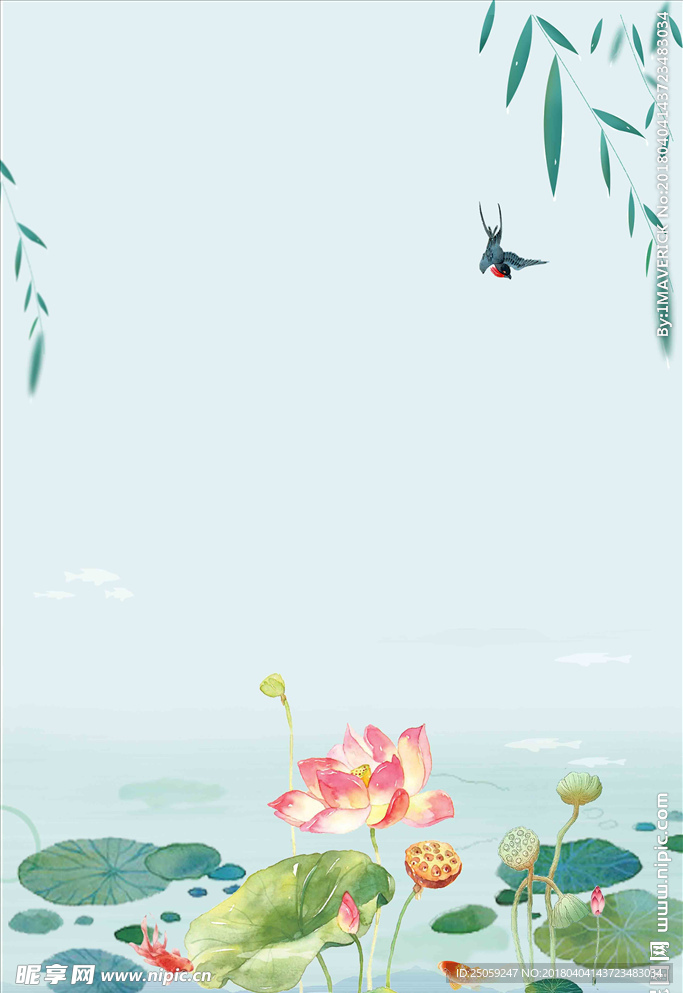 荷花背景