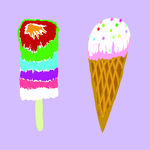 冰淇淋雪糕涂鸦