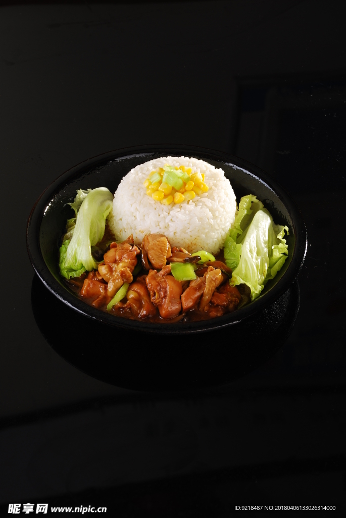 铁板香鸡饭