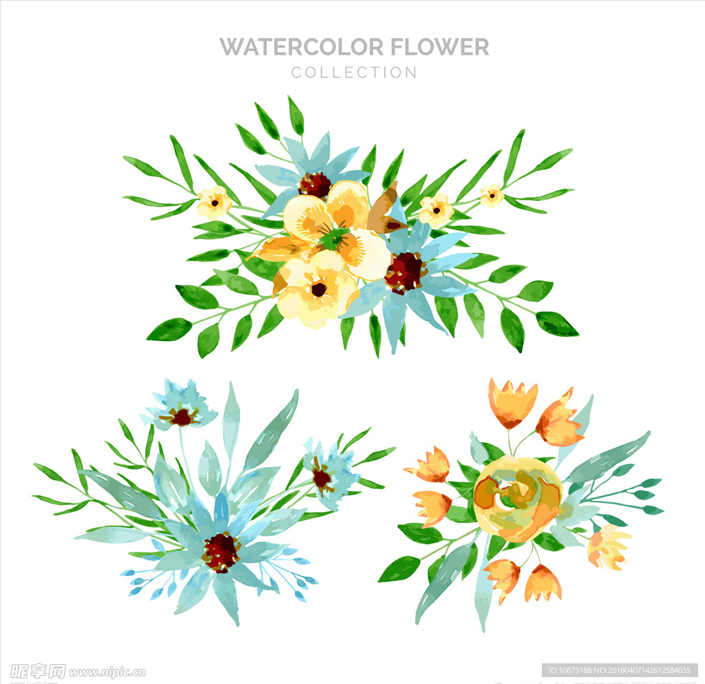 水彩花卉