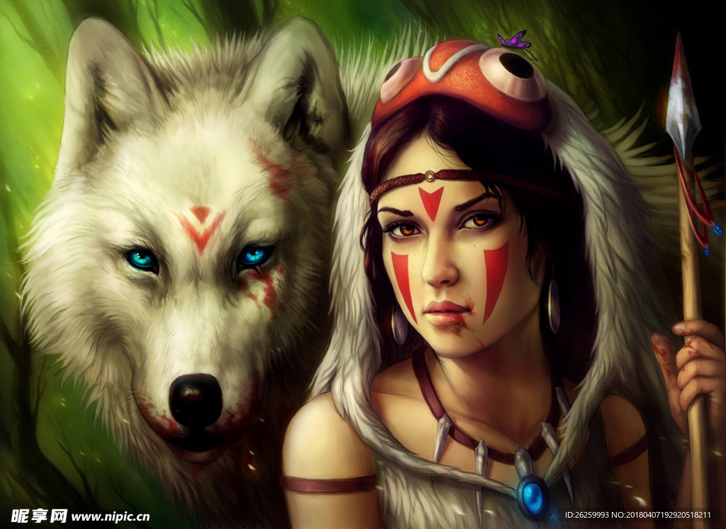 白狼神魔法公主