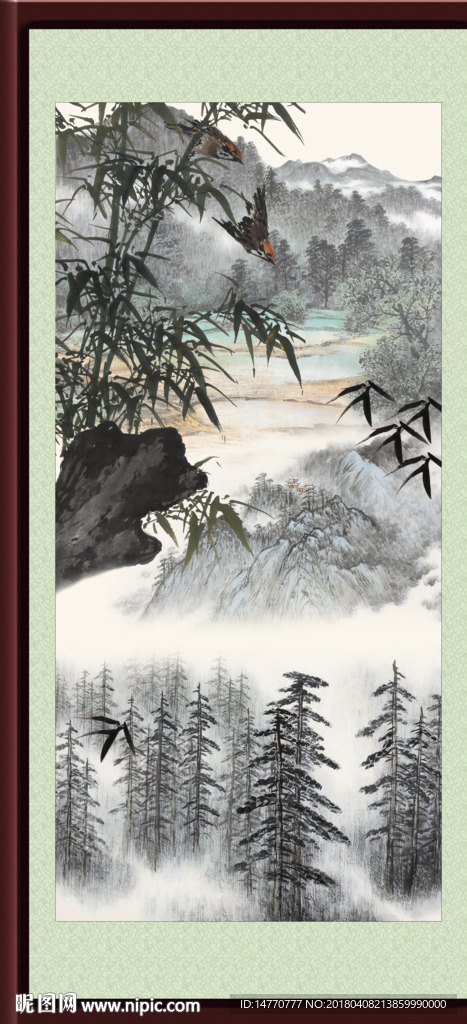 水墨竹子