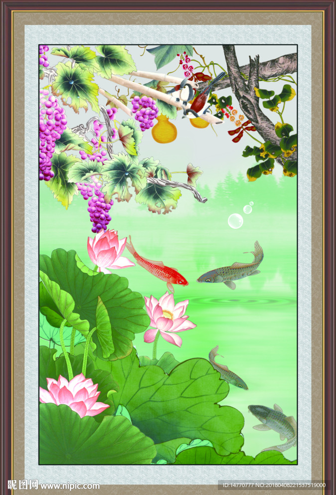 荷花风景