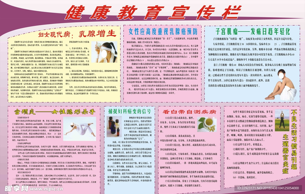 健康教育展板