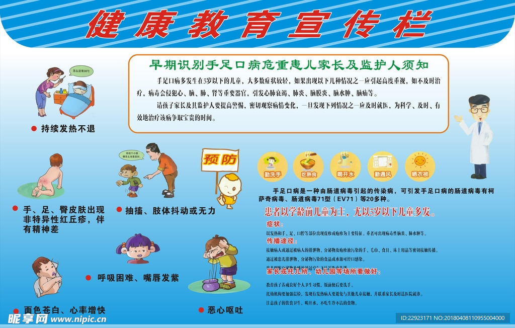 健康教育展板