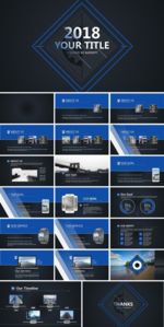 科技 时尚 欧美 PPT模板