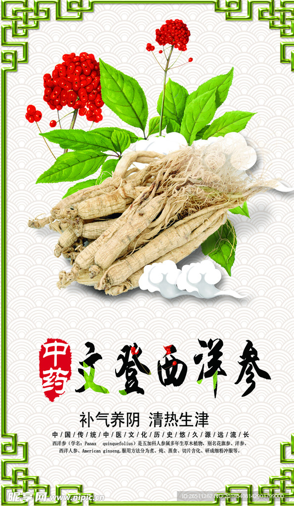 西洋参广告