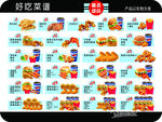 汉堡鸡翅价目表