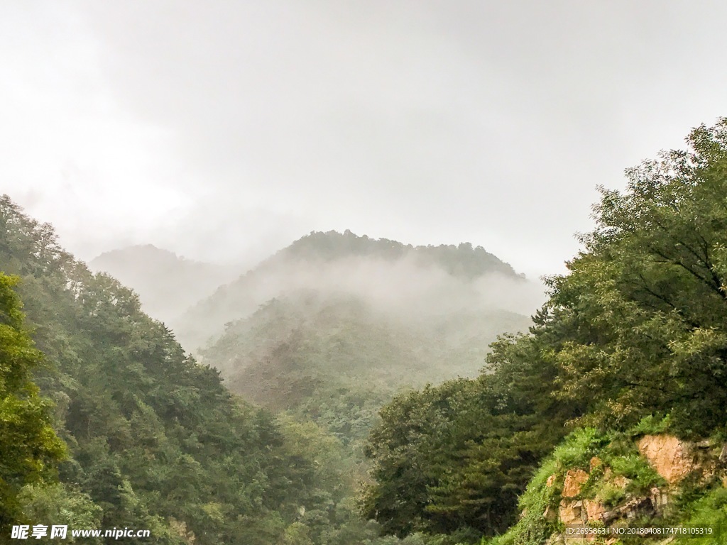 山中雨后