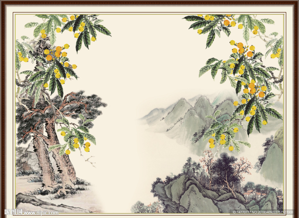 国画风景 花鸟