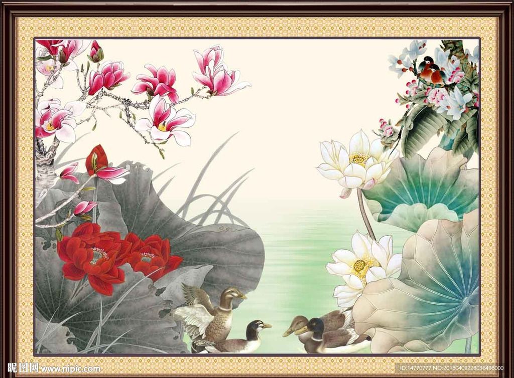 荷花图