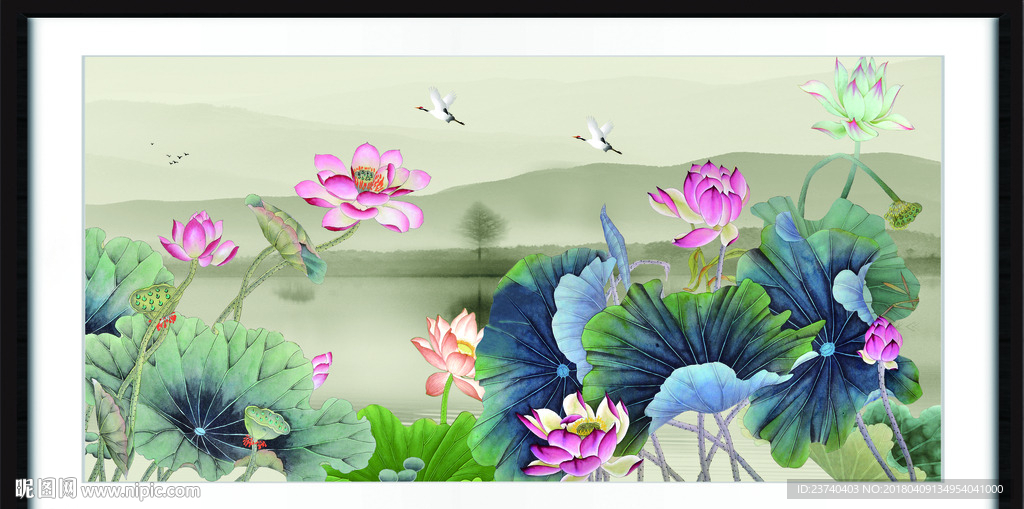 荷花图