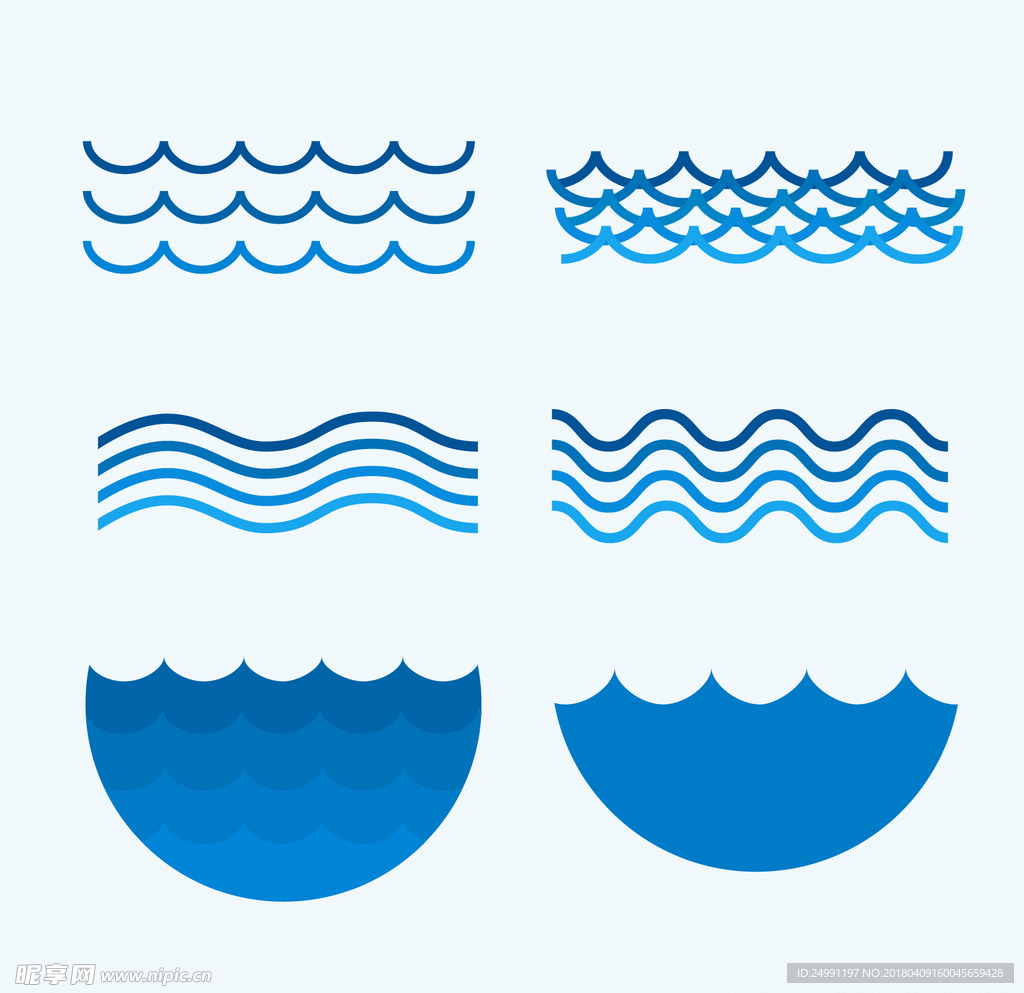 波浪水纹