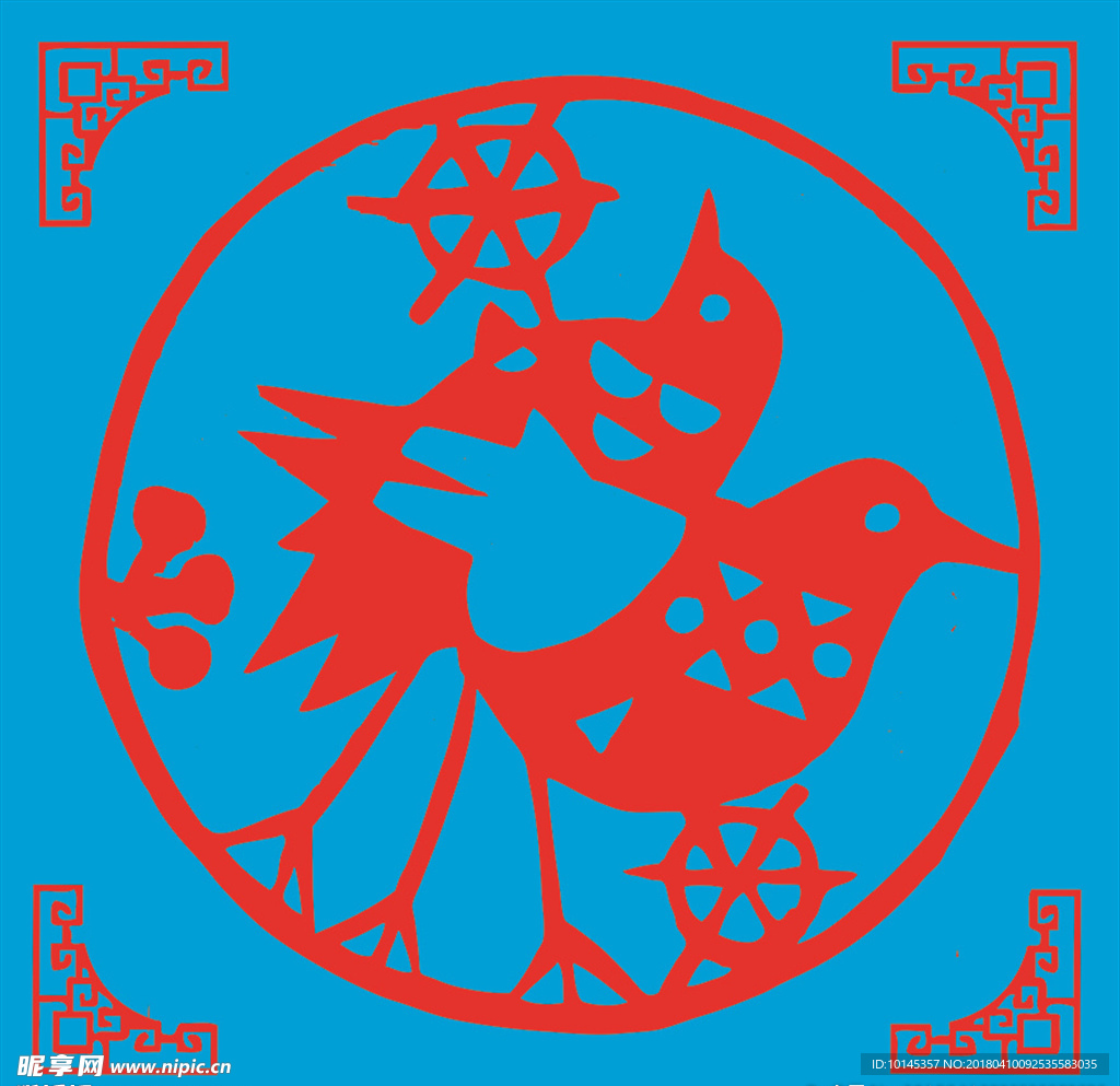 鸟剪纸