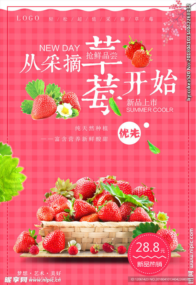 摘草莓