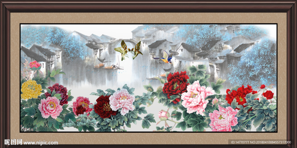 国画牡丹