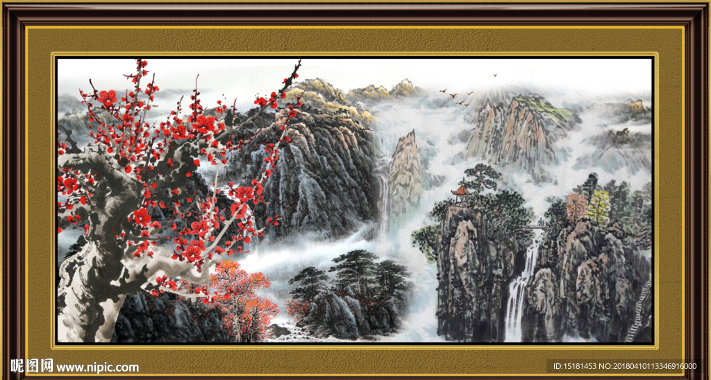 国画梅花