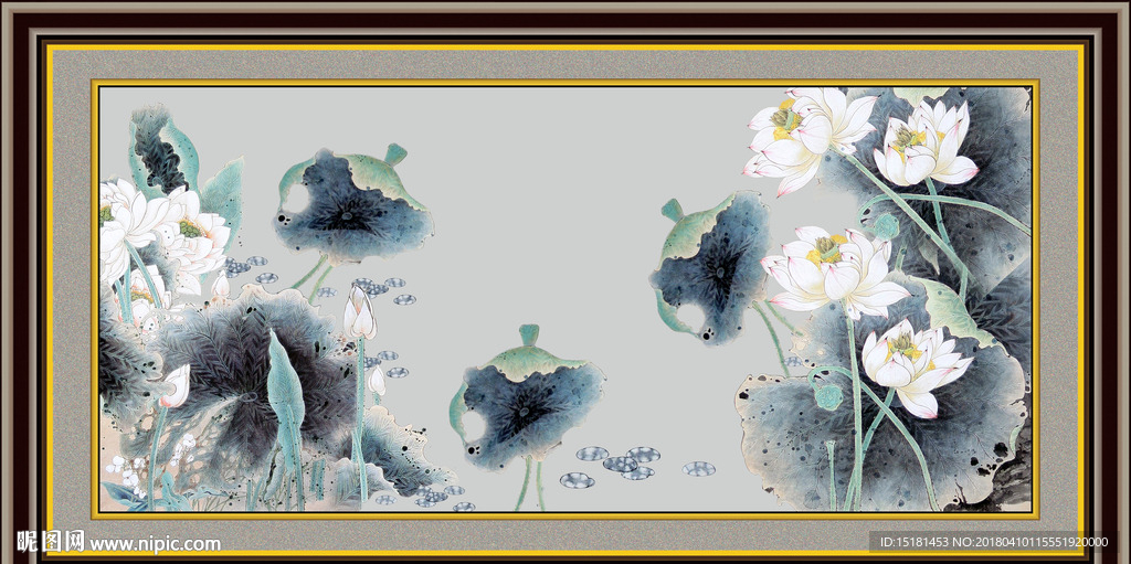 荷花风景
