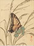 欧式复古花鸟蝴蝶油画