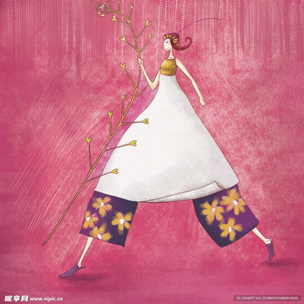 小清新卡通彩色儿童画