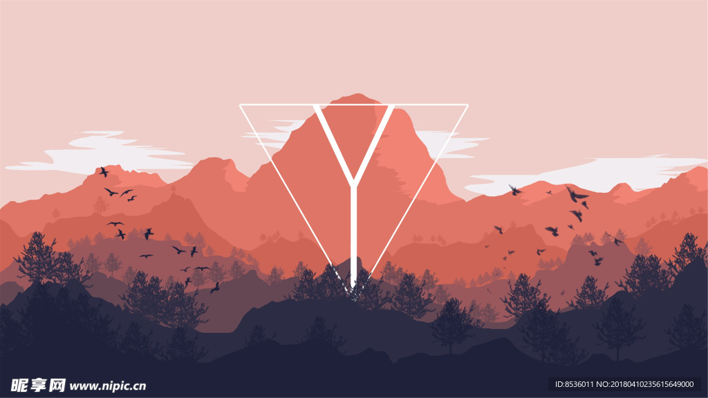 创意森林绘画