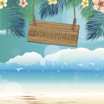 夏日沙滩