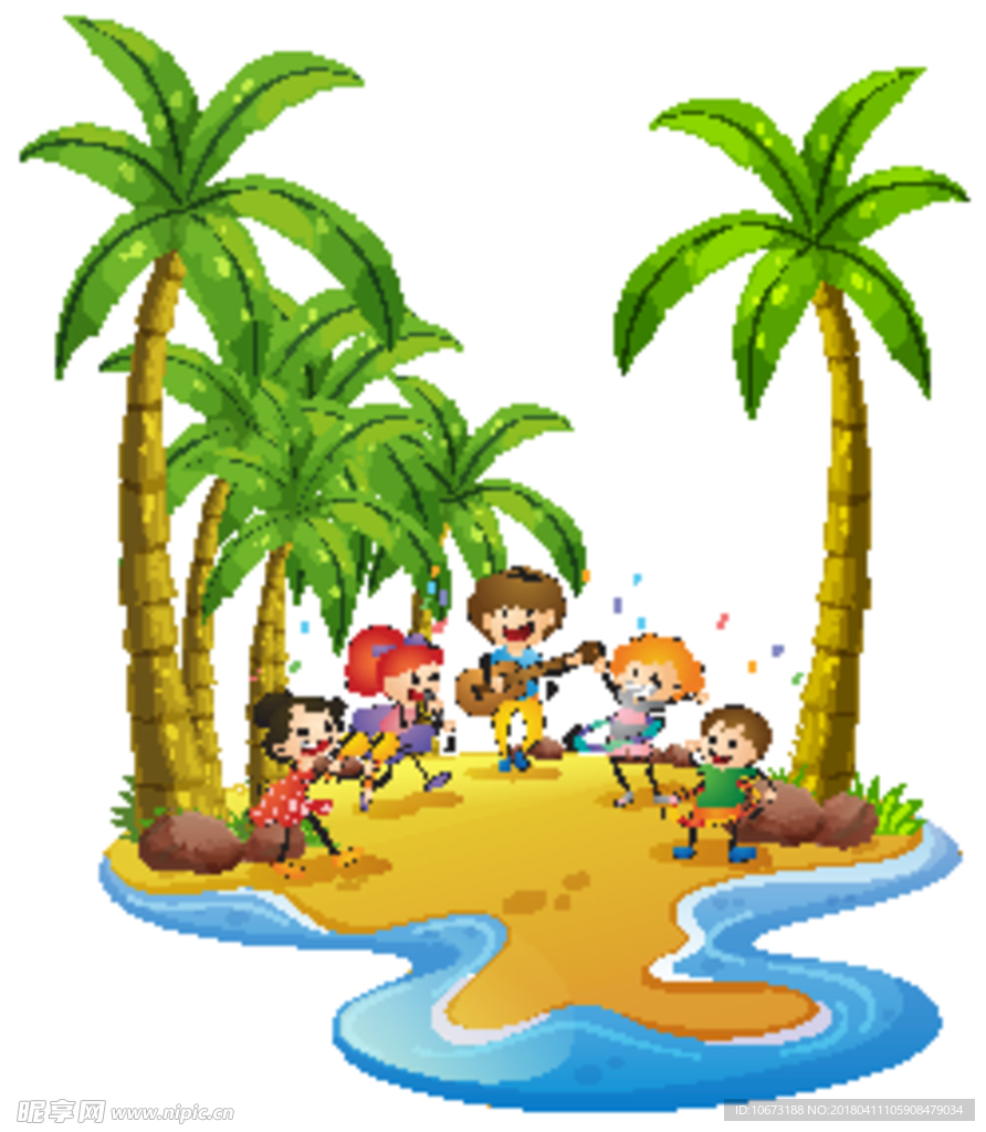 夏日沙滩