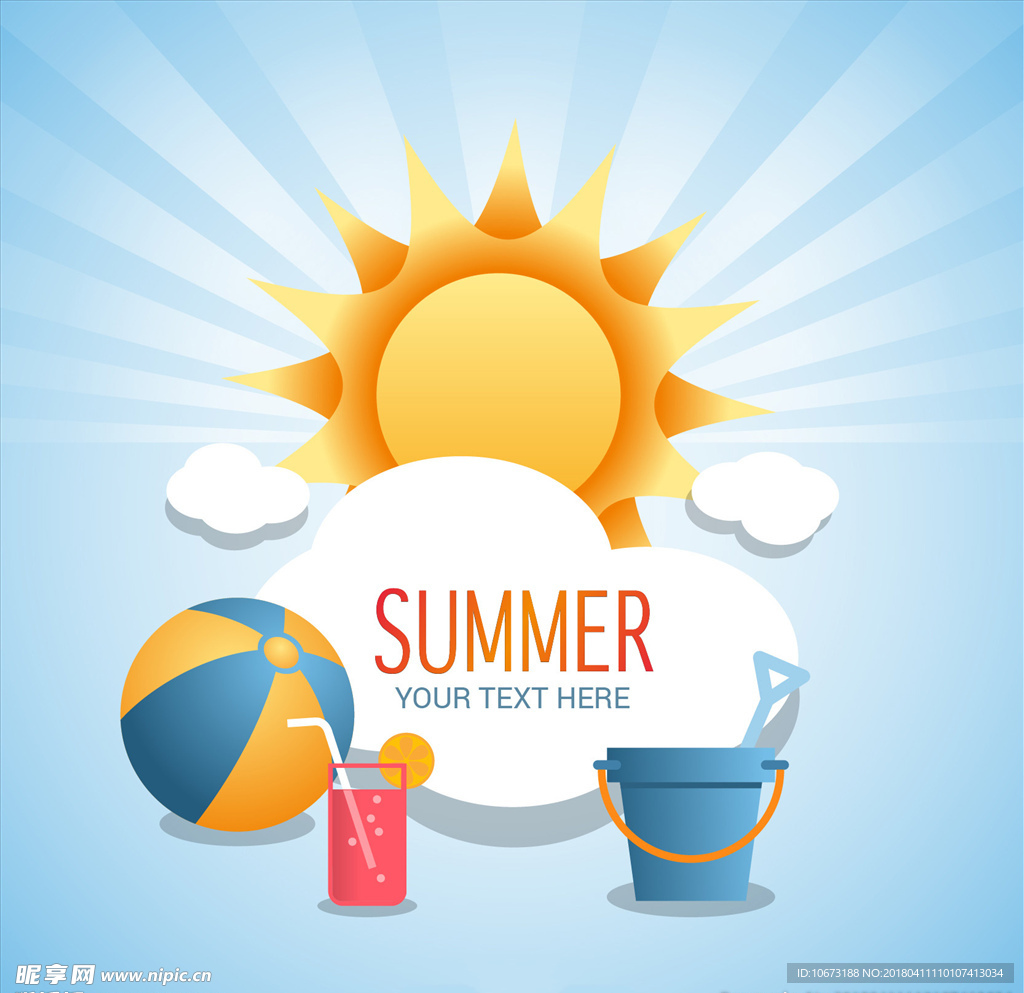 夏日沙滩