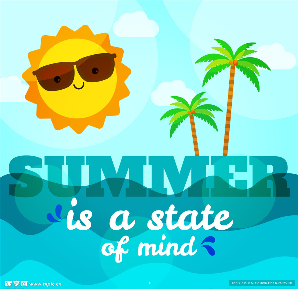 夏日沙滩