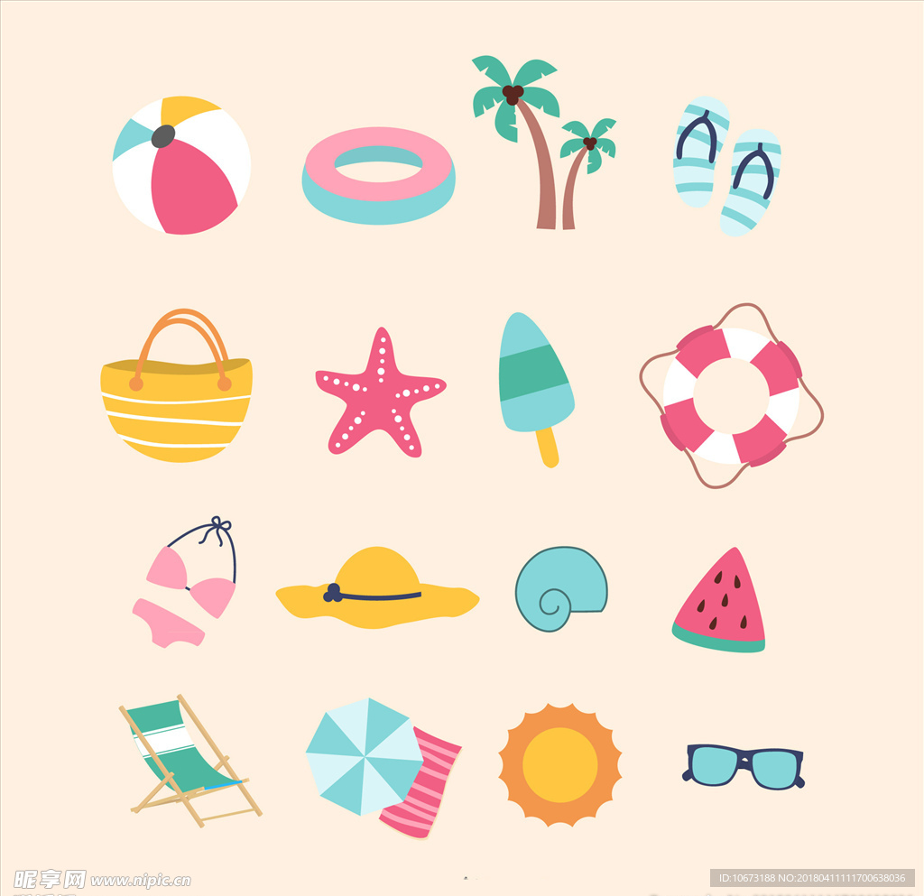 夏日沙滩