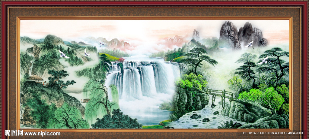 巨幅山水画