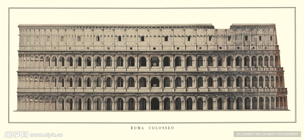 欧式国外复古建筑物简约装饰画