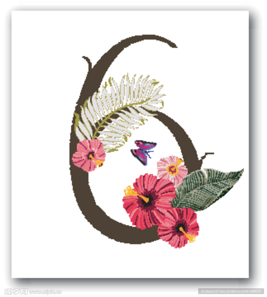 花数字图片
