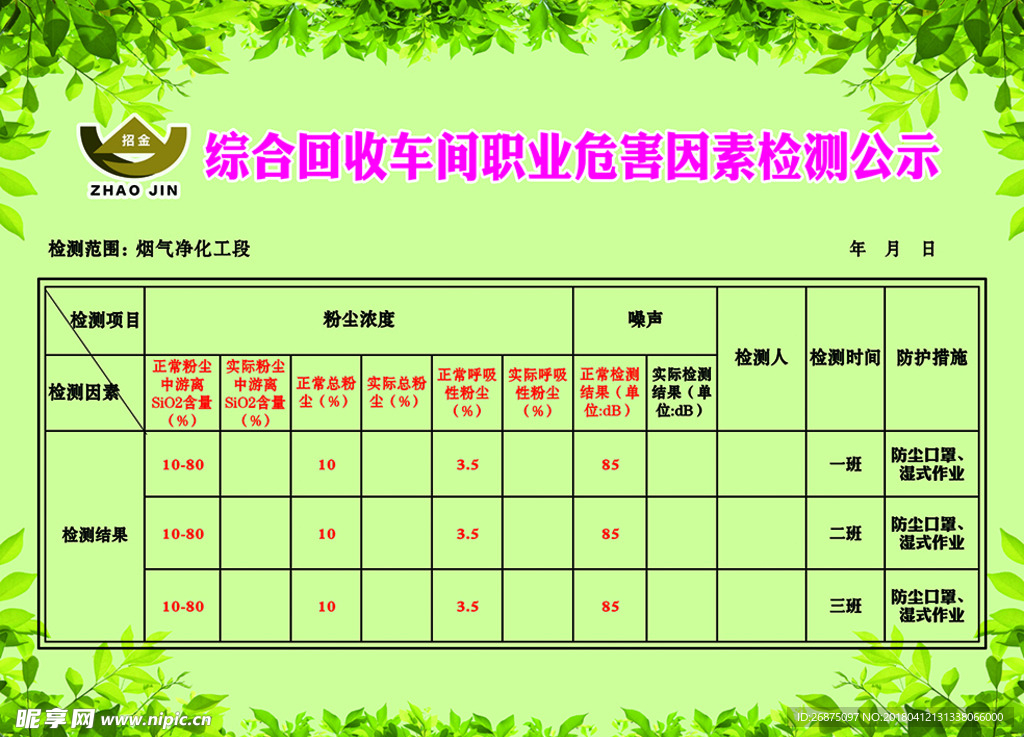 矿业烟气净化工段