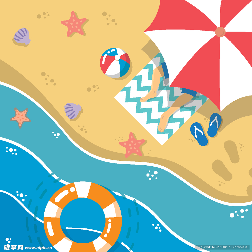 夏天海边风景