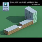 规划建筑 简易建筑 规划体块