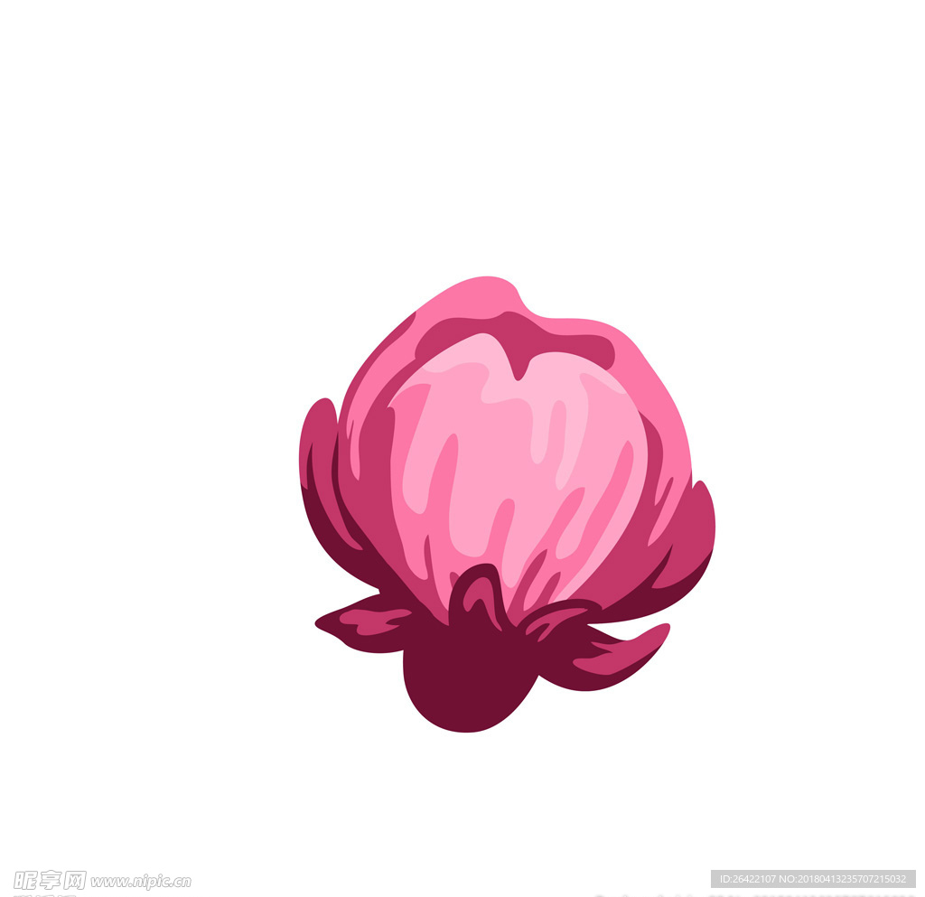 矢量手绘花