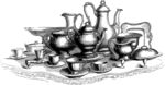 版画系列  插画  餐具